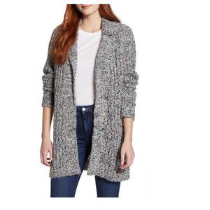 Caslon Notch Collar Open Front Cardigan